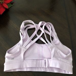 Purple Lululemon sports bra